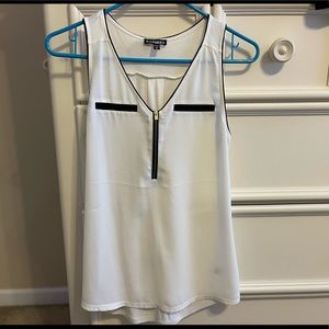 Express business wear zip up top